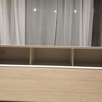 libreria a giorno bianco opaco 
