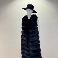 Gilet in di volpe nera