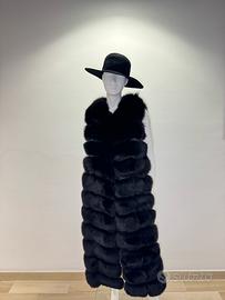 Gilet in di volpe nera
