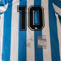 Maglia Argentina autografata Maradona con COA