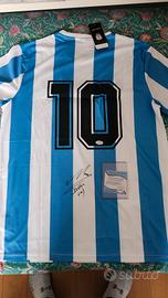 Maglia Argentina autografata Maradona con COA