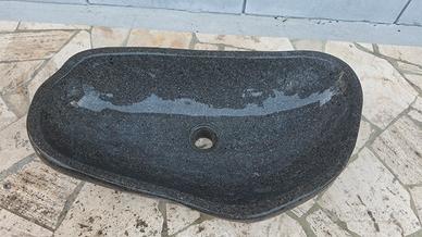 LAVABO XL IN PIETRA DI FIUME NATURALE-64x35 cm