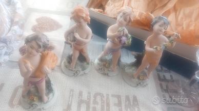 Statuine in capo di monte 4 stagioni