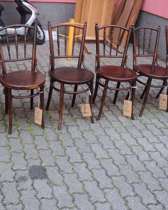 sedie thonet depoca di sei pezzi