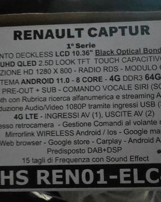 Hardstone HS REN01-ELC4 - Autoradio Android 10.36"