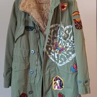 parka verde militare con cappuccio, Nolita de N.