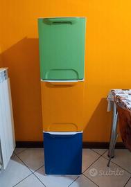 3x Cassonetti racc. diff. scomponibile con secchi