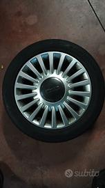 4 cerchi in lega da 15" per fiat 500 pop 