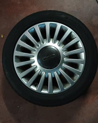 4 cerchi in lega da 15" per fiat 500 pop 