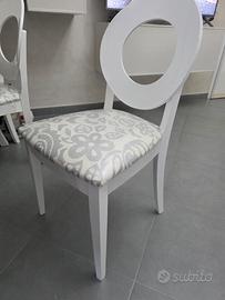 Set 4 Sedie Eurosedia bianche 