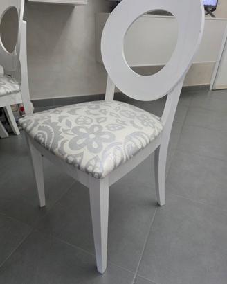 Set 4 Sedie Eurosedia bianche 