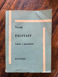 Spartito Falstaff, canto e piano Ricordi