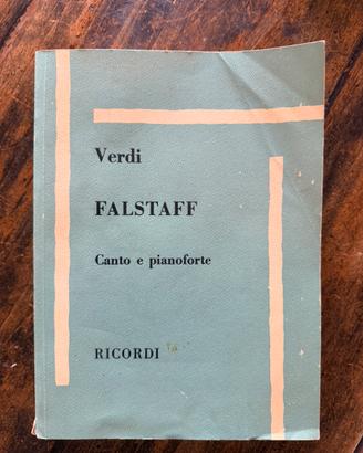 Spartito Falstaff, canto e piano Ricordi
