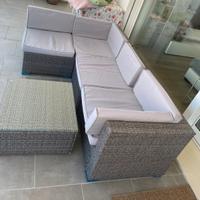 Set relax divano angolare da esterni