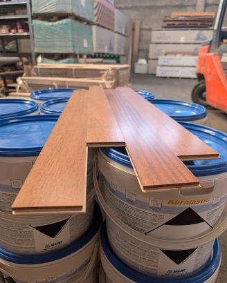 Parquet prefinito iroko Labor Legno