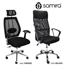 Sedie da ufficio presidenziali in tessuto nero