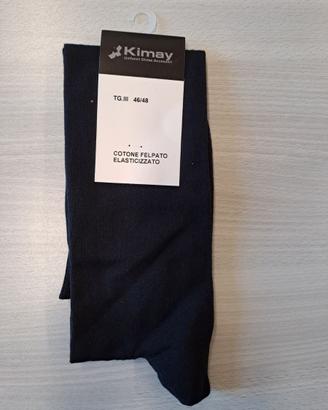 Calze di cotone felpato elasticizzato.