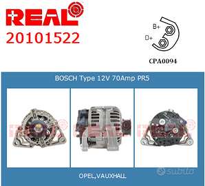 ALTERNATORE OPEL CORSA - ASTRA - ZAFIRA - MERIVA