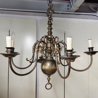 lampadario in ottone antico 