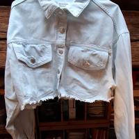 Giacca Jeans Pull & Bear Azzurro Chiaro Taglia L