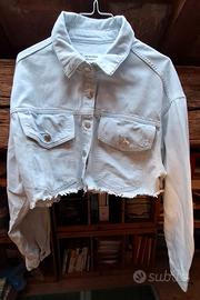 Giacca Jeans Pull & Bear Azzurro Chiaro Taglia L