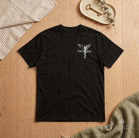 T-shirt Nera Grafica Streetwear Los Angeles – Stil
