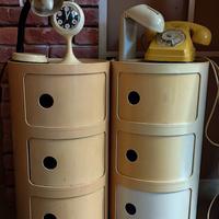 Coppia Di comodini Kartell Vintage Modernariato 