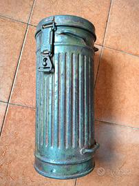 Tubo contenitore militare per maschera antigas WW2