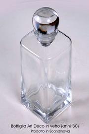 Decanter rettangolare stile Bauhaus. anni 30