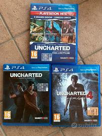 Uncharted Saga Completa PS4 (5 giochi)