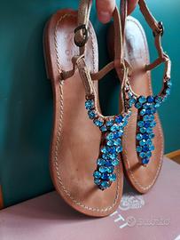 sandali estivi Cinti in vera pelle