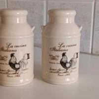 Set Ceramica sale/pepe Panna 
