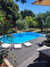 Piscina Acciaio 730x360 Completa di Montaggio