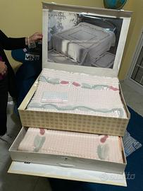 Set matrimoniale coperta in ciniglia piu tappeti