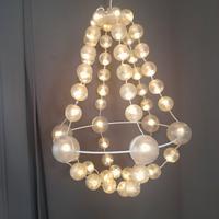 Lampada natalizia a sospensione con sfere