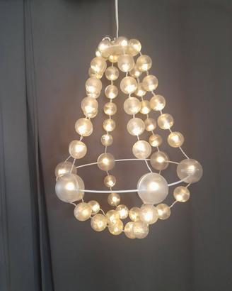 Lampada natalizia a sospensione con sfere