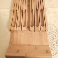 Portaposate in bambu (coltelli non inclusi)