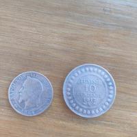 monete antiche tunisia e  francese