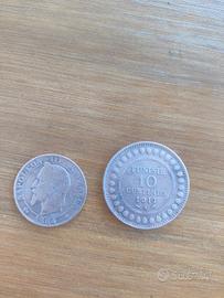 monete antiche tunisia e  francese