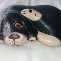 Cane di legno 