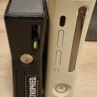 Xbox 360 fat e slim  2 joystick,cavi 10 giochi 