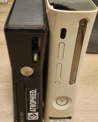 Xbox 360 fat e slim  2 joystick,cavi 10 giochi 