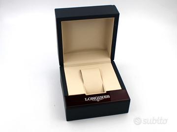 Longines Scatola Orologi Pelle Blu Interno Pelle