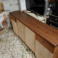 mobile artigianale da soggiorno completamente arti