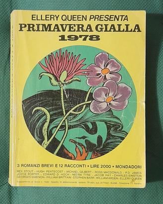 Libro Primavera Gialla 1978 - Ellery Queen - 3 rom