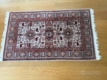 tappeto pakistano rosa