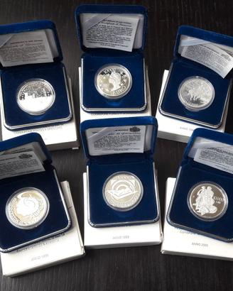 ARGENTO _ 10000 lire SAN MARINO PROOF FDC