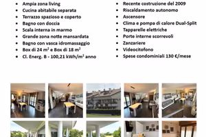Bilocale su due livelli con terrazzo e 2 box auto