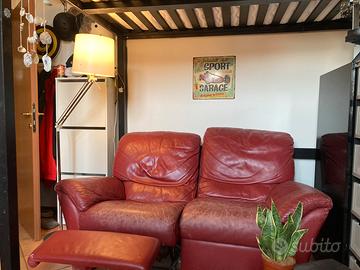 Divano in pelle 2 posti