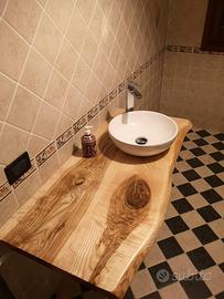 Mensole in legno massello da arredamento top bagno